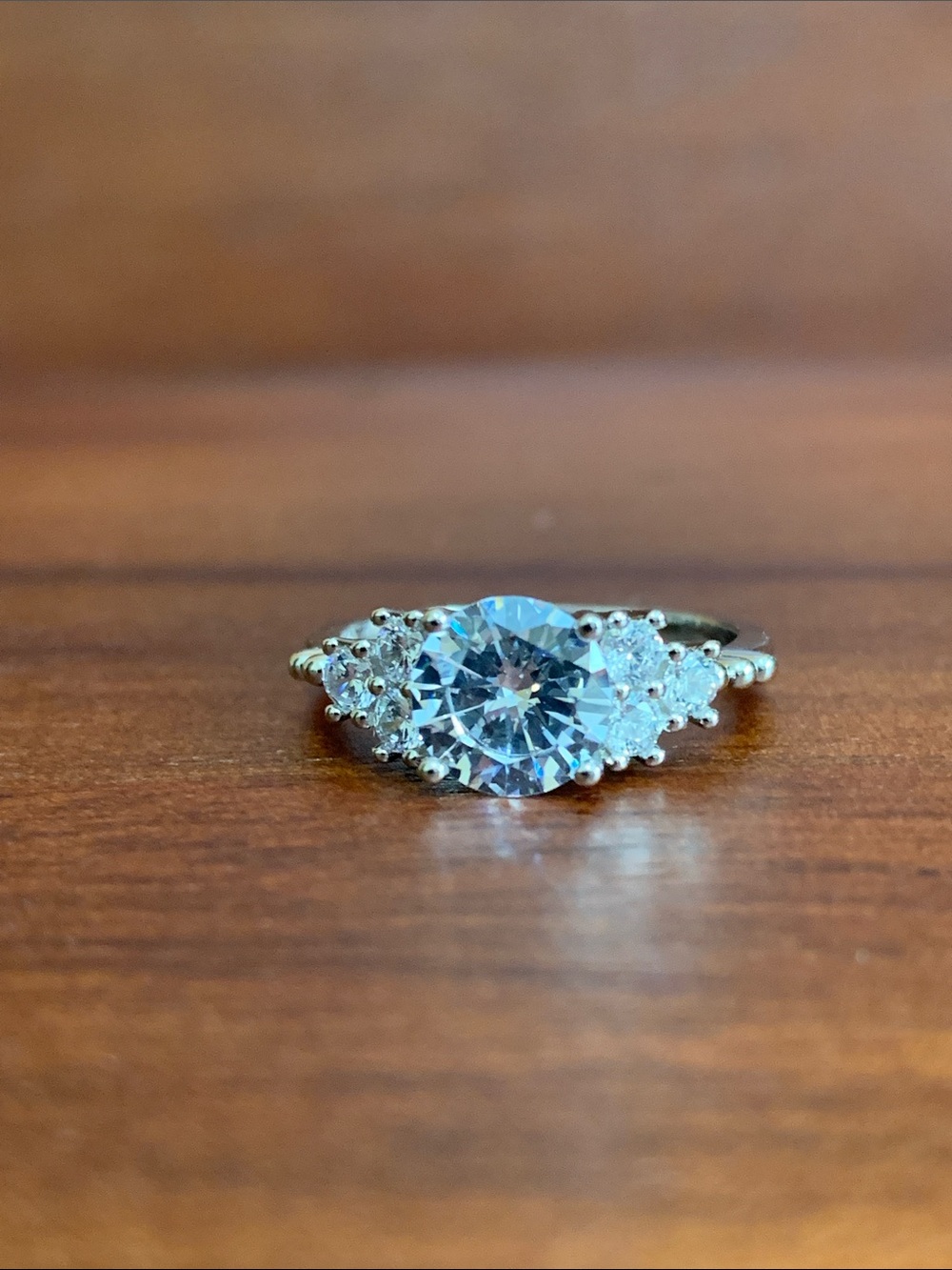 New 925 silver CZ ring size 6.75